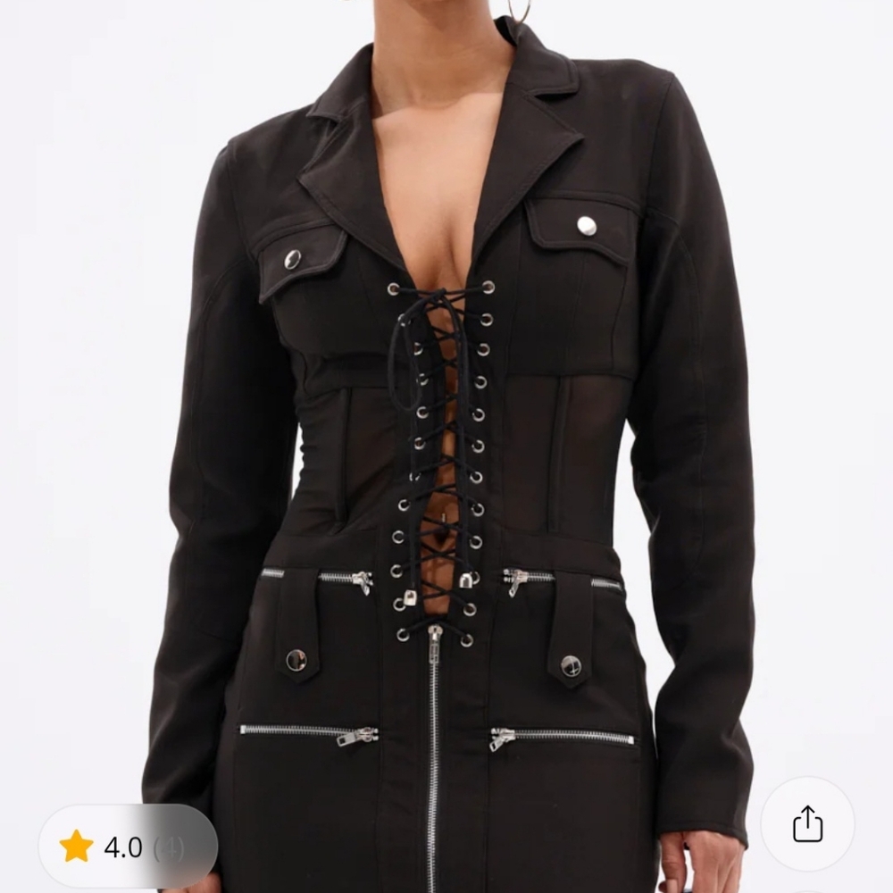 AKIRA A LITTLE BIT OF BUSINESS BLAZER DRESS Size MM